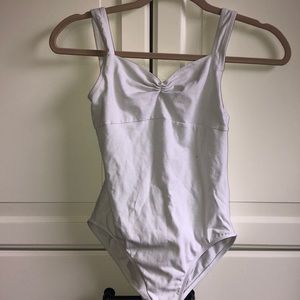 Wear Moi white pinch leotard